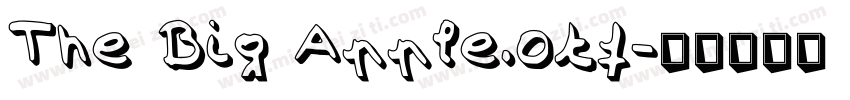 The Big Apple.otf字体转换